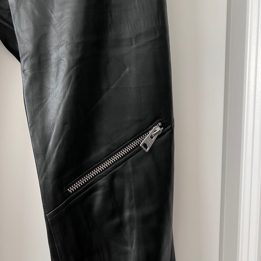 AllSaints Kriva Faux Leather Biker Leggings